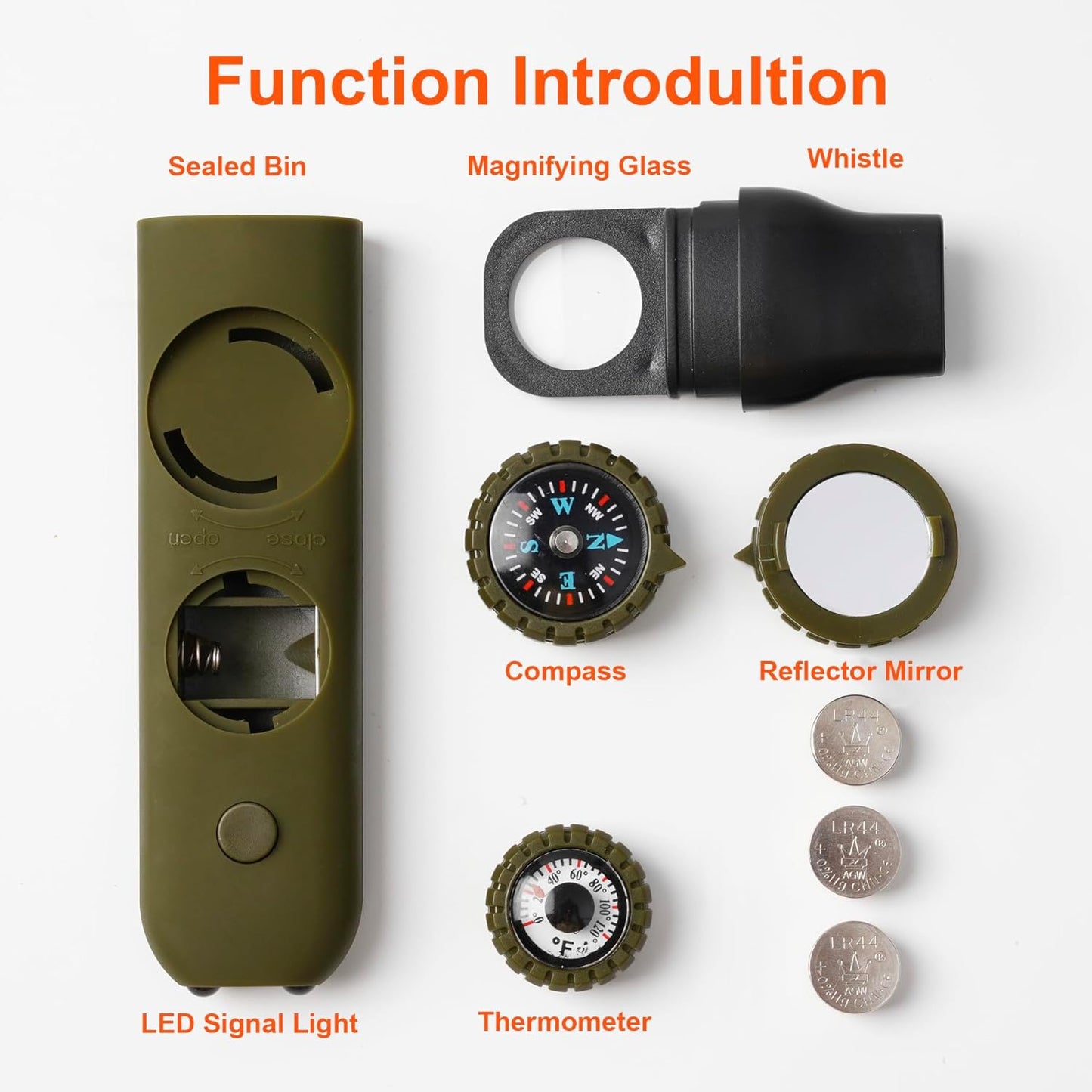 7-in-1 Safety Whistle sets